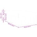 vidaXL Rám postele s matracmi Svetlosivá 120 x 190 cm látka