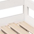 vidaXL Rozkladacia denná posteľ s matracmi bez matraca biela 80x200 cm