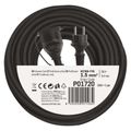 Vonkajší predlžovací kábel 20 m / 1 zásuvka / čierny / guma-neoprén / 230 V / 1,5 mm2