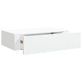 vidaXL Zásuvkové police nástenné 2 ks biele 40x23,5x10 cm MDF