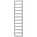 vidaXL Stojan na uteráky čierny 24x12x96 cm oceľ