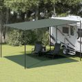 vidaXL Koberec do stanu 400x400 cm tmavozelený HDPE