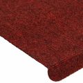 vidaXL Nášľapy na schody samolepiace 30 ks červené 65x22,5x3,5 cm