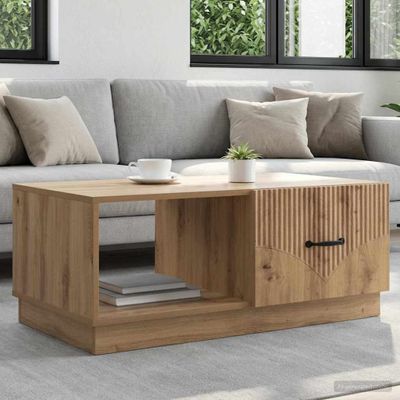 vidaXL Konferenčný stolík Dub artisan 90 x 50 x 37 cm Kompozitné drevo