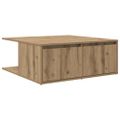 vidaXL Konferenčný stolík dub artisan 80 x 80 x 31 cm Kompozitné drevo
