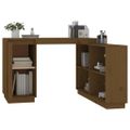 vidaXL Stolík medovo-hnedý 110x50x75 cm masívne borovicové drevo