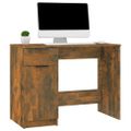 vidaXL Stôl dymový dub 100x50x75 cm spracované drevo