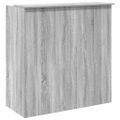 vidaXL Recepčný stôl sivý dub sonoma 100x50x103,5 cm kompozitné drevo