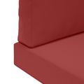vidaXL Vankúš na vonkajšiu pohovku Polyester vínovo červená 60 x 60 cm