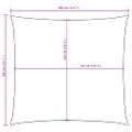 vidaXL Tieniaca plachta, oxford, štvorcová 3,6x3,6 m, tehlová