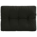 vidaXL Vankúš na paletu VIANEN 100% polyester Čierna 70 x 50 x 12 cm