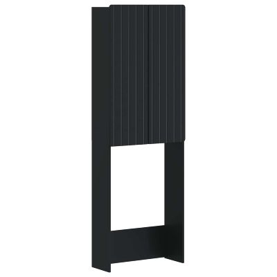 vidaXL Toaletná skriňa ZWOLLE Čierna 66 x 25,5 x 190 cm