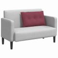 vidaXL Poduška na chrbát Víno červené 80 x 19 x 50 cm látka