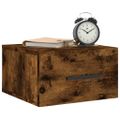 vidaXL Nástenné nočné stolíky 2 ks dymový dub 35x35x20 cm