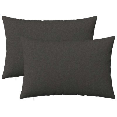 vidaXL Poťah na podložku 2 pcs HEERLEN Tmavosivá 30 x 50 cm