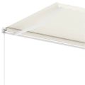 vidaXL Samostatne stojaca ručne zaťahovacia markíza 600x300 cm krémová