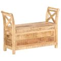 vidaXL Lavička do haly 103x33x72 cm masívne mangovníkové drevo