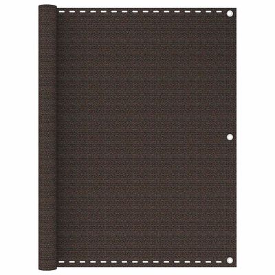 vidaXL Balkónová markíza hnedá 120x500 cm HDPE