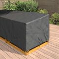 vidaXL Obal na nábytok 355 x 275 x 80 cm 600D Oxford tkanina Tvar L
