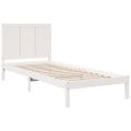 vidaXL Extra dlhá posteľ bez matraca biela 100x210 cm masívne drevo