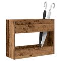 vidaXL Stojan na slnečník Staré drevo 65 x 24 x 50 cm Kompozitné drevo