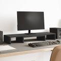 vidaXL Podstavec pod monitor čierny 80x24x10,5 cm kompozitné drevo