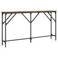 vidaXL Konzolový stolík dymový dub 140x23x75 cm kompozitné drevo