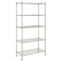 vidaXL Regál s 5 policami 90x35x180 cm chrómovaný 250 kg