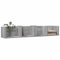 vidaXL Nástenné skrinky 2 ks sivé sonoma 80x35x36,5cm kompozitné drevo