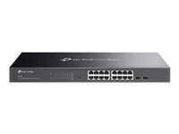 Přepínač - inteligentní - 16 x 10/100/1000 + 2 x Gigabit Ethernet SFP - Lze montovat do rozvaděče