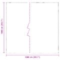 vidaXL Priehľadná plachta s okami 10x10 m Polyetylén