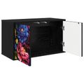 vidaXL Nástenný TV kabinet KIEL 69 x 33 x 40 cm Čierny dub