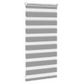 vidaXL Zebrová roleta 40,9x100 cm, šírka látky 36,7 cm, sivá