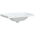 vidaXL Kúpeľňové umývadlo biele 81x48x23 cm obdĺžnikové keramické