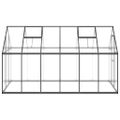 vidaXL Skleník s podkladovým rámom antracitový 334x169x195 cm hliník