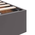 vidaXL Postel s úložným prostorem a matrací s úložiskom 2 ks Sivá Koža