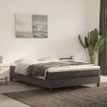 vidaXL Matrac s taštičkovými pružinami stredná tvrdosť tmavosivý 140x190x20 cm zamat