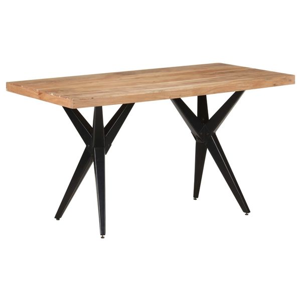 vidaXL Jedálenský stôl 140x70x76 masívne akáciové drevo