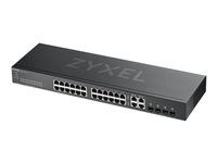 Prepínač - inteligentný - 24 x 10/100/1000 + 4 x kombinácia Gigabit SFP - montáž do rozvádzača