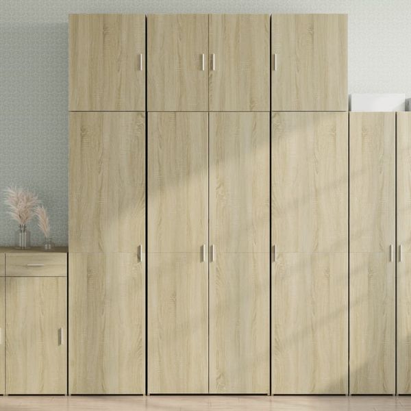 vidaXL Vysoká skrinka dub sonoma 80x42,5x249 cm kompozitné drevo