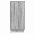 vidaXL Nočný stolík Sivá 71 x 34,5 x 75 cm Kompozitné drevo
