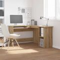 vidaXL rohový stôl Artisan Dub Artisan Konštruktérske drevo