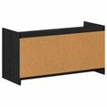 vidaXL Skriňa na topánky s úložiskom Čierny dub 100 x 39,5 x 51 cm