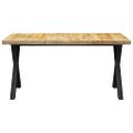 vidaXL Jedálenský stôl, nohy v tvare X 180x90x77 cm, mangový masív