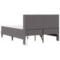 vidaXL Rám postele s matracom Sivá 120 x 200 cm Umelá koža