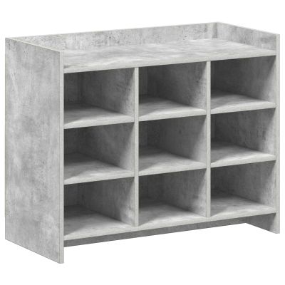 vidaXL Skriňa na topánky s úložiskom Betónovo sivá 85 x 39,5 x 70 cm