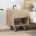 vidaXL Nočný stolík Sonoma dub 40,5 x 40 x 48 cm Kompozitné drevo