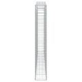 vidaXL Oblúkový gabionový kôš 7 ks 400x30x200/220cm pozinkované železo
