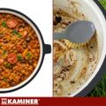 Litinový kotlík smaltovaný 10 l so stojanom Kaminer 27376 Litinový kotlík smaltovaný 10 l se stojanem Kaminer 27376