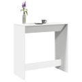 vidaXL Barový stôl biely 102x50x103,5 cm kompozitné drevo